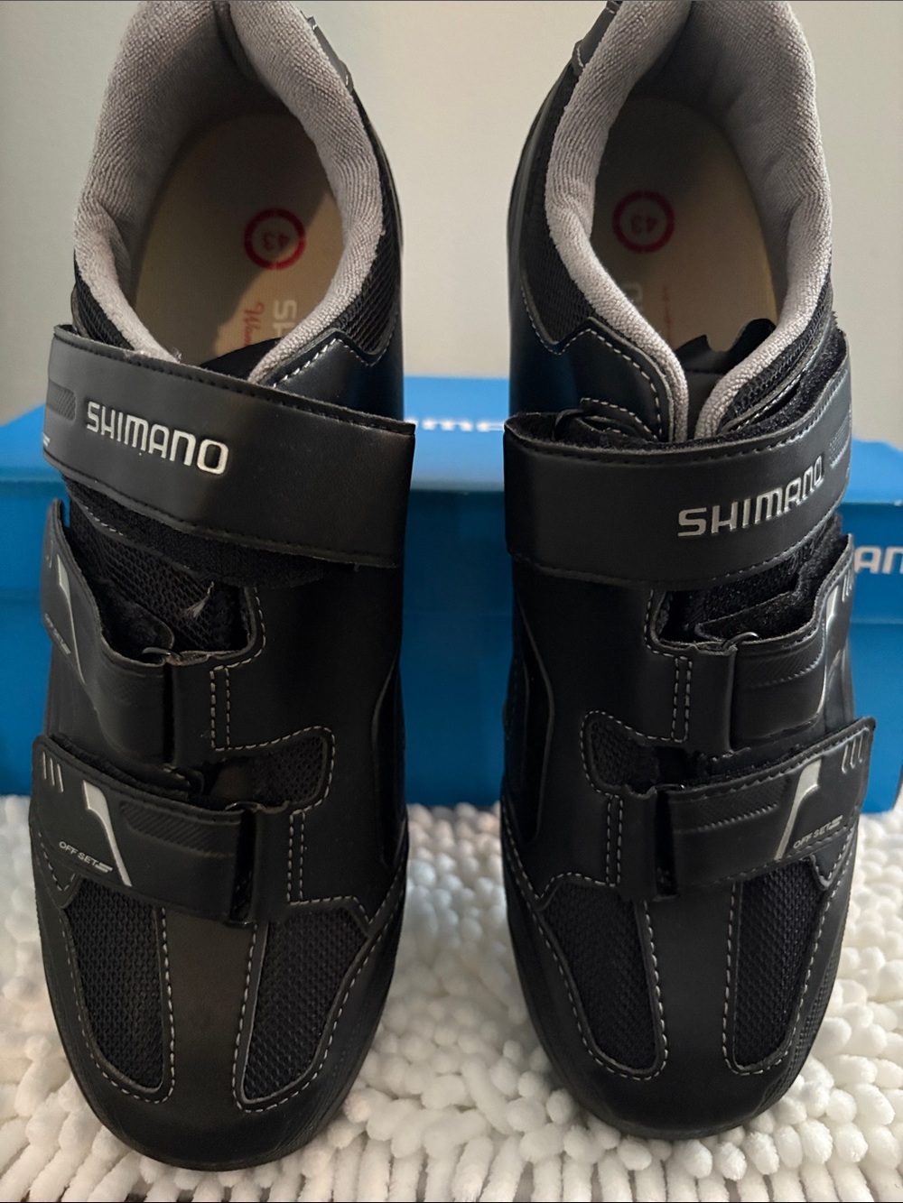 Shimano Black Cycling Shoes with Gray Interior Trim